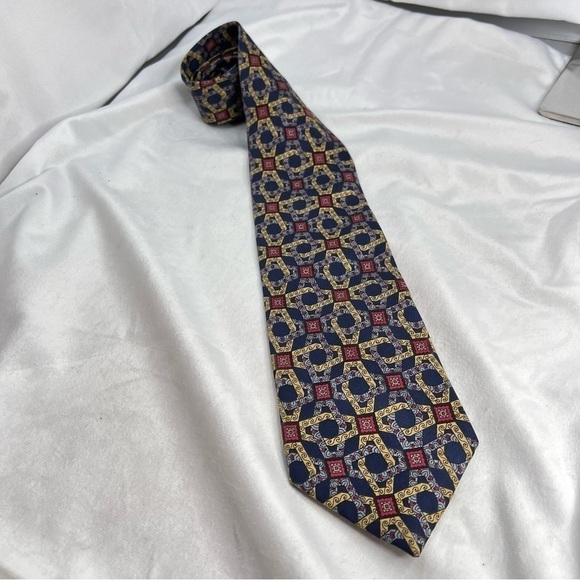 OSCAR DE LA RENTA Handsome Men’s Silk Tie - Picture 5 of 6